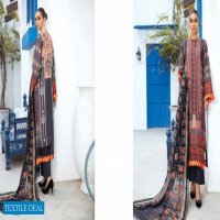 Nureh Unstitched Lawn Karandi Collection With Embroidered Chiffon Dupatta