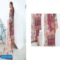 Nureh Unstitched Lawn Karandi Collection With Embroidered Chiffon Dupatta