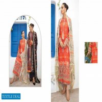 Nureh Unstitched Lawn Karandi Collection With Embroidered Chiffon Dupatta