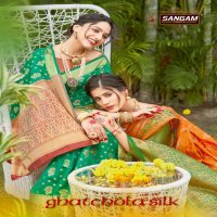 SANGAM GHATCHOLA SILK DESIGNER INDIAN WOMENS SAREES