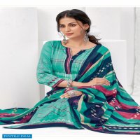 Suryajyoti Zaira Vol-10 Wholesale Cotton With Chiffon Dupatta Dress