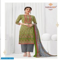 Suryajyoti Zaira Vol-10 Wholesale Cotton With Chiffon Dupatta Dress