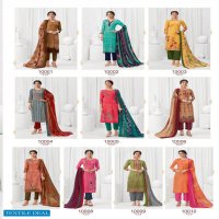 Suryajyoti Zaira Vol-10 Wholesale Cotton With Chiffon Dupatta Dress