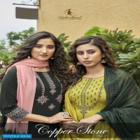 LADIES FLAVOUR COPPER STONE VOL 3 DESIGNER TOP WITH BOTTOM AND DUPATTA COLLECTION