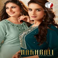ANJU FABRICS NAKHRALI VOL 1 BAMBER FESTIVE LOOK TOP BOTTOM WITH DUPATTA CATALOG