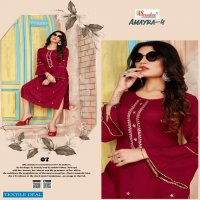 SMYLEE AMAYRA VOL 4 SLUB RAYON KURTI WITH MATCHING MASK