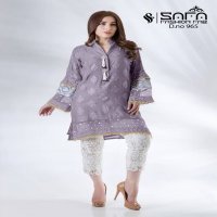 SAFA FASHION D NO 965 DESIGNER PAKISTANI KURI WITH CIGARETTE PANTS EXCLUSIVE COLLECTION