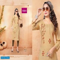 BASIX BY NISH RAYON HEAVY LINING EMBROIDERY WORK WITH PANT CATLOG COLLECTION