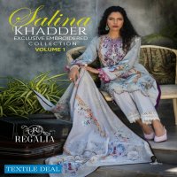 SALINA KHADDAR Exclusives EMBROIDERED Collection  By REGALIA Textile