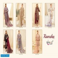 RAMSHA VOL 10 BY RINAZ GEORGETTE EMBROIDERY PAKISTANI SUITS