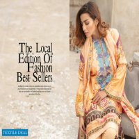 Johra Parkha Linen Digital Bember Chiffon Dupatta Pakistani Salwar Kameez