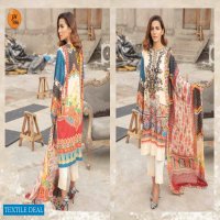 Johra Parkha Linen Digital Bember Chiffon Dupatta Pakistani Salwar Kameez