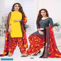 Vishnu Print Sonu Monu Wholesale Double Top Readymade Dress