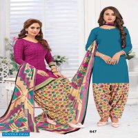 Vishnu Print Sonu Monu Wholesale Double Top Readymade Dress