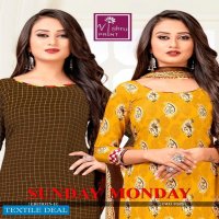 Vishnu Print Sunday Monday Vol-11 Wholesale Double Top Dress Material