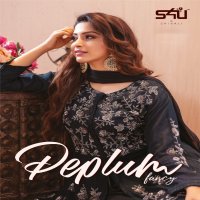S4U PEPLUM FANCY GEORGETTE INNOVATIVE STYLE SKIRT STYLE KURTI CATALOG