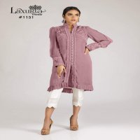 LAZURIA TRENDZ PRESENTS D NO 1151 GEORGETTE DESIGNER KURTI WITH PANTS STYLISH COLLECTION