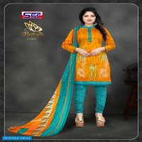 SSC Butterfly Wholesale American Crepe Printed Dress Material