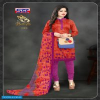 SSC Butterfly Wholesale American Crepe Printed Dress Material