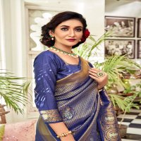 RAJYOG  PRESENTS ANJANI SOFT WEAVING SILK ELEGANT DESIGNER SAREES COLLECTION