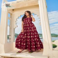 BLUEHILLS SUNSHINE VOL 10 RAYON GRACEFUL LOOK GOWN STYLE KURTI CATALOG