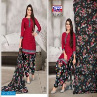 SSC Jasmin Vol-15 Wholesale American Crepe Patiyala Special Dress Material