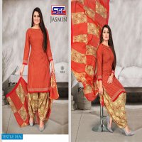 SSC Jasmin Vol-15 Wholesale American Crepe Patiyala Special Dress Material