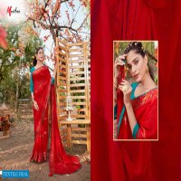 Manthan Gulal Wholesale Weightless Satin Fabrics Sarees