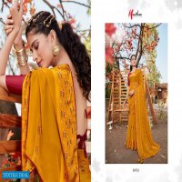 Manthan Gulal Wholesale Weightless Satin Fabrics Sarees