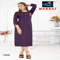 Pari Mannat Wholesale Reyon Hand Work Kurtis