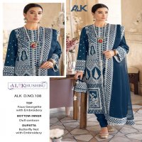 Al Khushbu Dno 108 Colour Wholesale Designer Pakistani Suits