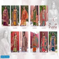 Alok Trusha Wholesale Pure Wool Pashmina Swaroski Work Dress Material
