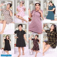 Kavyansika Collar Short Nighty Wholesale Night Wear Dress