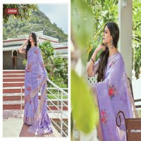 Sangam Charming Wholesale Organza Fabrics Sarees