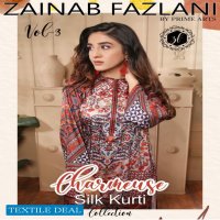 Zainab Falzani Vol-3 Silk Kurti Material Collection
