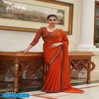 Antra Rose Beauty Vol-2 Wholesale Shahi Chiffon Indian Sarees