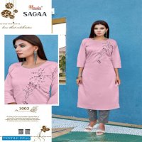Smylee Sagaa Wholesale Chanderi Silk Long Kurtis