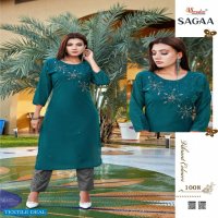 Smylee Sagaa Wholesale Chanderi Silk Long Kurtis