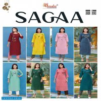 Smylee Sagaa Wholesale Chanderi Silk Long Kurtis