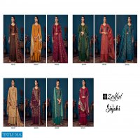 Zulfat Siyahi Wholesale Pure Pashmina Work Dress Material