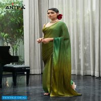 Antra Victoria Wholesale Satin Chiffon Indian Sarees