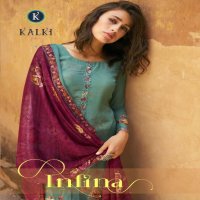 Kalki Infina Wholesale Pure Muslin Work Salwar Kameez