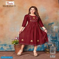Smylee Moksha Vol-3 Wholesale Anarkali Long Kurtis