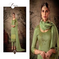 BELLIZA ZARNA MYSORE SILK JAQUARD DESIGNER  WORK STYLISH SALWAR SUITS COLLECTION