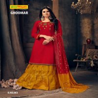 Green Tomato Ghoomar Wholesale 3 Piece Readymade Dress