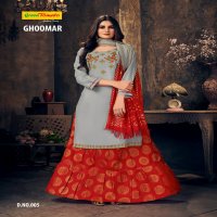 Green Tomato Ghoomar Wholesale 3 Piece Readymade Dress