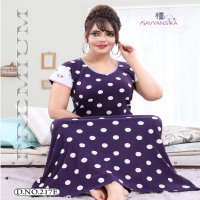 Kavyansika Embroidery Printed Nighty 217 Wholesale Night Dress