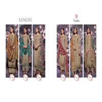 SUDRITI SANGHI WINTER WEAR PASHMINA PRINTED SALWAAR KAMEEZ