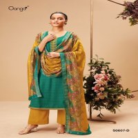 Ganga Livia S0607 Wholesale Wool Dobby printed Dress