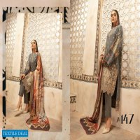 Johra Elsa Embroidered Leather Peach With Digital Printed Wool Shawl Pakistani Dress